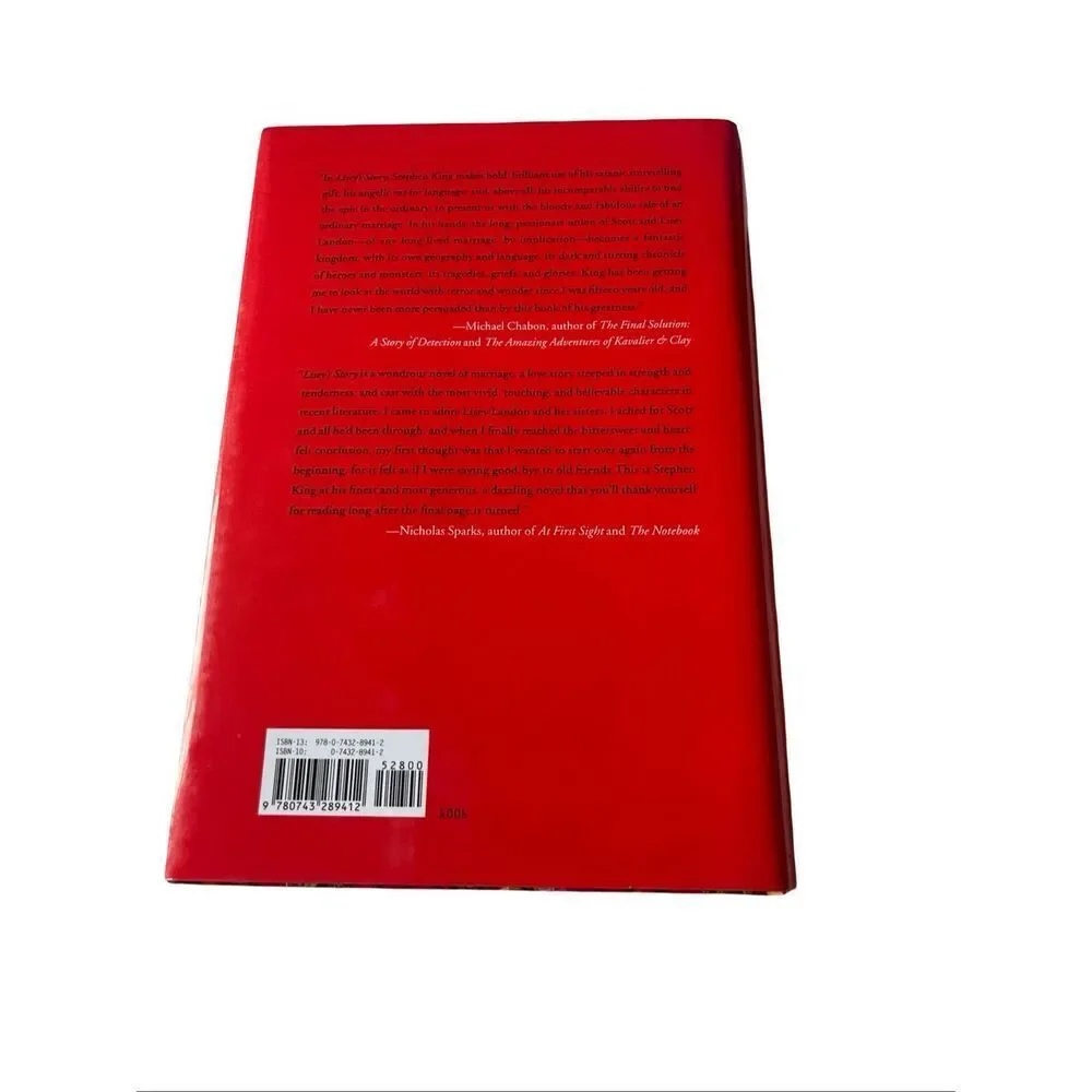 Scribner New York Lisey's Story By Stephen King  Hardcover Book